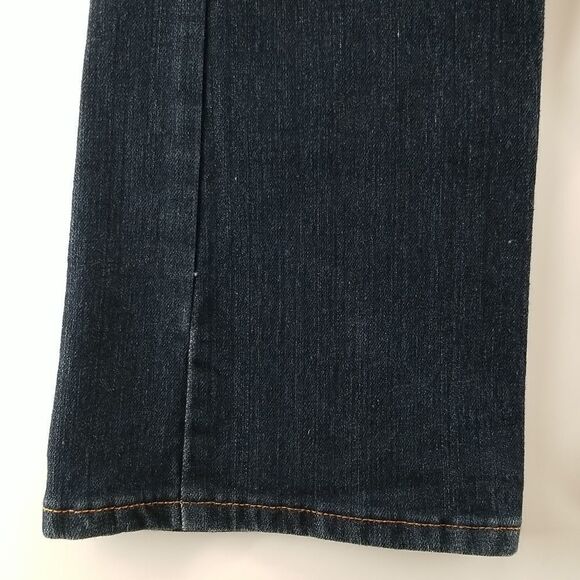 BlueNotes Jeans Women's Size 29x32 Low Rise Boot Cut Dark Blue 5 Pocket Paris - Picture 6 of 10